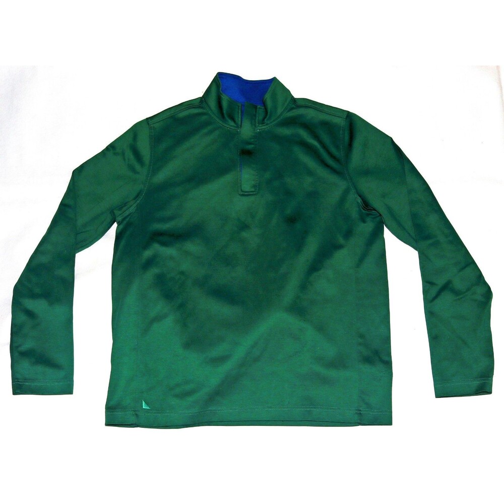 Untuckit Argiolas Regular Fit Men's Green Mock Neck 1/4 Zip Sweater‎ Size Medium